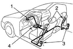 1.1.13.3 Боковые пневмоподушки безопасности SRS Toyota Camry