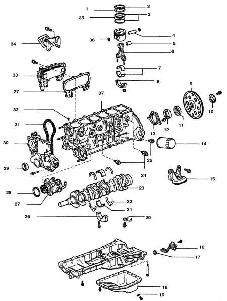 3.3.7.1 Порядок разборки двигателя Toyota Land Cruiser