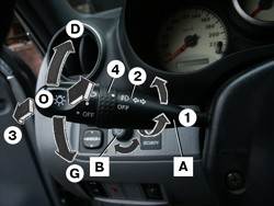 2.9 Переключатель указателей поворота и света фар Toyota Rav4