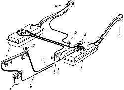 Схема системы питания двигателя топливом