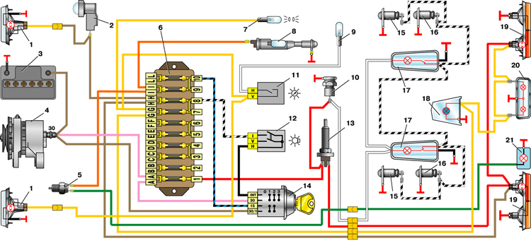ВАЗ-2101, генератор: схема подключения, ремонт, замена