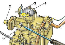 3.1.12.2 Регулировка карбюратора Pierburg/ Solex 31Р1С-7 Volkswagen Golf II