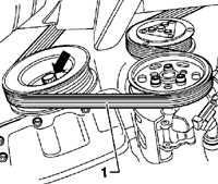 1.3.9 Проверка состояния поликлинового ремня Volkswagen Golf IV