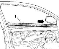 13.15.5 Снятие и установка внутренней отделки двери Volkswagen Golf IV