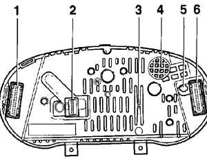 14.13 Снятие и установка комбинации приборов Volkswagen Golf IV