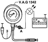2.1.10 Проверка давления масла и датчика давления масла Volkswagen Golf IV