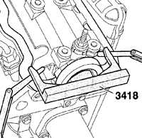 2.2.4.2 Установка поршня первого цилиндра в ВМТ Volkswagen Golf IV