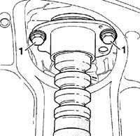 9.2.4 Снятие и установка амортизатора и пружины Volkswagen Golf IV