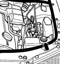 2.30 Проверка уровня жидкости в усилителе рулевого управления Volkswagen Passat B5