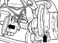 11.5.1 Замена передних тормозных колодок Volkswagen Passat B5