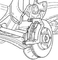11.5.2 Замена передних тормозных колодок на суппорте Lucas Volkswagen Passat B5
