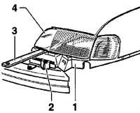 12.9 Регулировка бокового направляющего кронштейна бампера Volkswagen Passat B5
