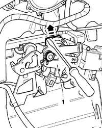 12.31.3 Кронштейн цилиндра замка задней двери Volkswagen Passat B5