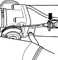 5.4 Регулировка троса акселератора (бензиновый двигатель) Volkswagen Passat B5