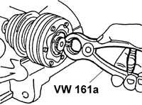 9.1.7 Замена внутреннего шарнира равных угловых скоростей Volkswagen Passat B5