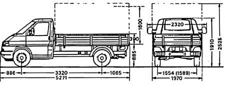 1.1.2.2 База 3320 мм Volkswagen Transporter