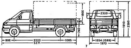 1.1.2.2 База 3320 мм Volkswagen Transporter