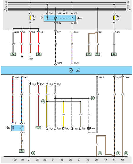 фольксваген транспортёр т4 1993 схема включения электробензонасоса